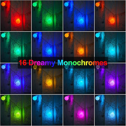 Yard String Lights, 21ft Weatherproof LED