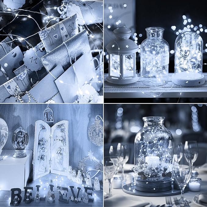 Christmas Fairy Lights 6-Pack, Battery Twinkle Lights