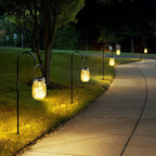 6-Pack Outdoor String Lights, Warm White Waterproof LED
