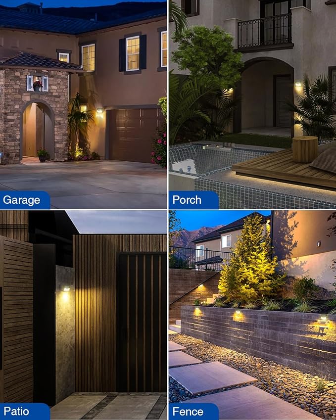 Peasur Solar Outdoor Lights [5 Pack/140LED], Motion Sensor Light Ultra-Bright, Solar Powered Security Lights 3 Modes, Waterproof for Outside Garden Yard (Warm White)