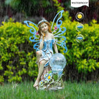 12.68" Garden Solar Lawn Figurine Light, Waterproof