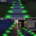 Solar Gutter Lights 12-Pack, Waterproof LED