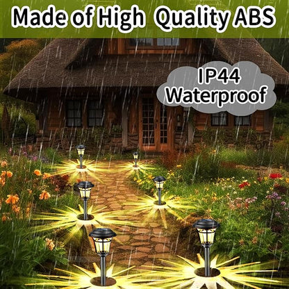Solar Pathway Lights Outdoor, 12 Pack Warm White Solar Light Outdoor, Waterproof Garden Lights, Auto On/Off Walkway Lighter Outdoor, Solar Lights for Yard Patio Walkway Driveway Pathway
