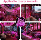 Christmas Fairy Lights 2-Pack, 33ft 100 LED Battery Twinkle Lights