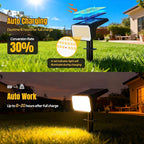 118 LED Solar Wall Spotlights 4-Pack, LED