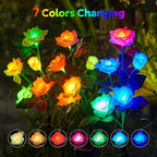 3-Pack Solar Pathway Lights, Waterproof LED Walkway Lights
