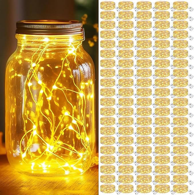 100-Pack Christmas String Lights, Waterproof Twinkle Lights