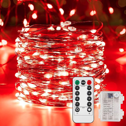 Christmas Fairy Lights 2-Pack, 6ft Battery Twinkle Lights