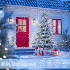 2-Pack 100 LED Christmas Twinkle Lights, 33ft Waterproof for Porch