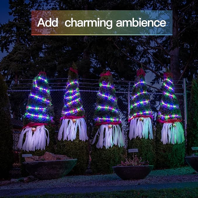 Christmas Porch String Lights, 33ft 100 LED Waterproof