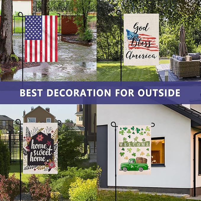 Solar Flagpole Lamp, Auto On/Off