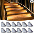 12-Pack Solar Pathway Lights, IP67 Waterproof LED Driveway Lights