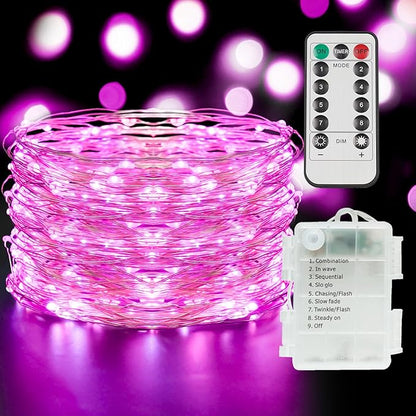 Christmas Fairy Lights, 33ft 100 LED Battery Twinkle Lights
