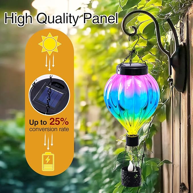 Courtyard Solar Porch Lanterns, Charming Waterproof LED