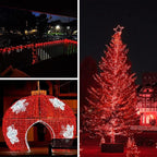 Deck String Lights, 80ft Red LED