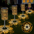 4-Pack Solar Pathway Lights, Waterproof LED Garden Lights