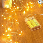 4-Pack Christmas String Lights, 60 LED Waterproof Twinkle Lights