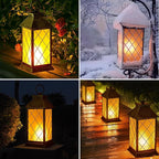 Classic Backyard Solar Lanterns for Patio, Waterproof LED