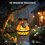 Solar Hummingbird Lanterns 2-Pack, Outdoor Hanging LED Decor