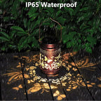 2-Pack Butterfly Solar Lanterns, Waterproof LED Porch Lights