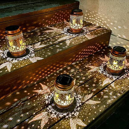 4 Pack Hummingbird Birthday Gifts for Women Mom Grandma Solar Lanterns Outdoor Waterproof Garden Decor Hanging LED Decorative Light for Patio Yard Lawn Gardening Gifts