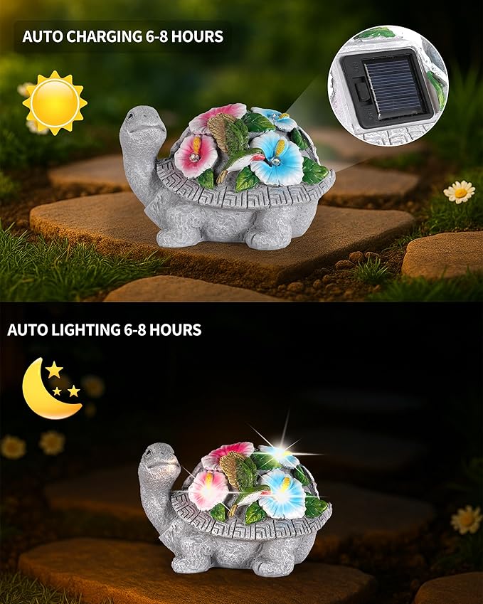 Hummingbird Solar Lawn Figurine Light, Waterproof