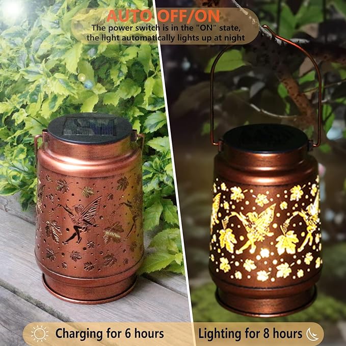 Backyard Solar Lantern Set, Charming Porch Lighting