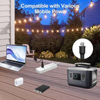 Yard String Lights, 120ft Weatherproof LED