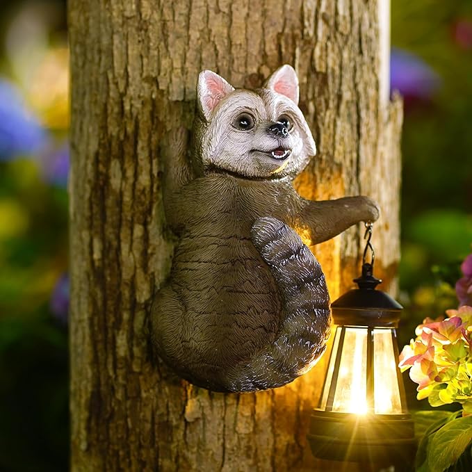7.4" Solar Garden Garden Statue Light, Outdoor Decor