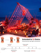 Christmas Backyard String Lights, 33ft 100 LED Waterproof