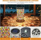 Hummingbird Solar Lantern Set, Elegant Garden Lighting