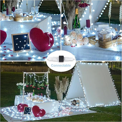 Christmas Yard String Lights, 33ft 100 LED Waterproof