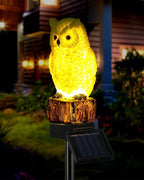 Solar Owl Statue Light, Yard Decor