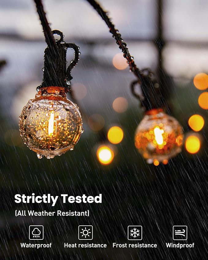 Christmas Porch String Lights, 209ft Waterproof