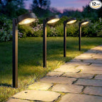 12-Pack Solar Pathway Lights, Waterproof LED Driveway Lights