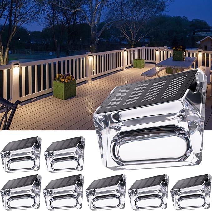 Solar Yard Lights 8-Pack, LED