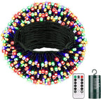 Christmas Patio String Lights, 66ft 200 LED Waterproof