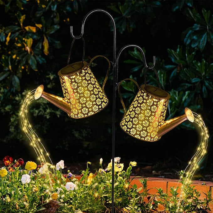 2-Pack Solar Path Lights, Outdoor Yard LED