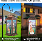 Solar Hanging Lanterns, Outdoor Hanging LED Decor