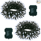 2-Pack 70 LED Christmas Fairy Lights, Twinkle Waterproof