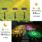 6-Pack Solar Pathway Lights, IP67 Waterproof LED Garden Lights