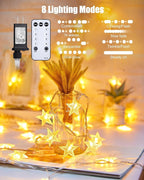 Outdoor String Lights, 66ft Warm White Waterproof LED