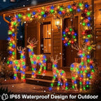 5ft Christmas LED String Lights, Waterproof Timer Lights