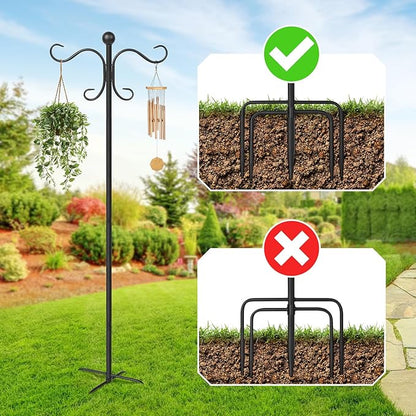 76" Shepherd's Hooks, Heavy-Duty Garden Stakes