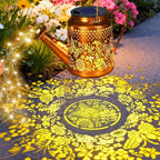 Rustic Butterfly Solar Lanterns for Garden, Waterproof LED
