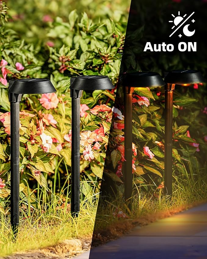 Solar Pathway Lights 6-Pack, Garden LED
