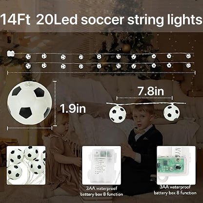14ft LED Patio String Lights, Waterproof Outdoor
