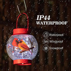 Cardinal Solar Hanging Lanterns, Classic Backyard Decor