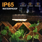 16-Pack Solar Patio Step Lights, Warm White Waterproof