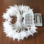 Christmas Porch String Lights, 25ft 50 LED Waterproof